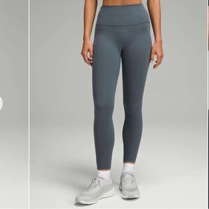 NWOT Lululemon Wunder Train High-Rise Tight 25" Oil Grey Size 8